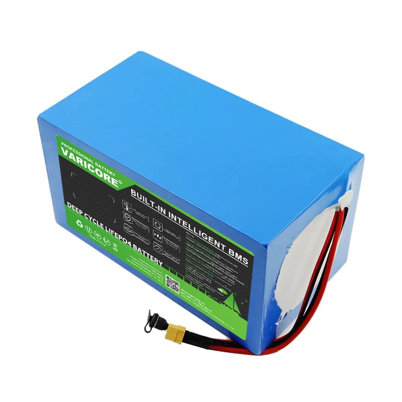 VariCore 48 V 15 Ah 32140 15S1P LiFePO4-Batterie 5C Hohe Leistung mit 2500 W BMS für 54,6 V E-Zwei-Räder Motorrad-Dreiradroller