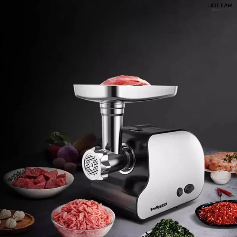 home meat grinder. Electric. High-power. Commercial. Stainless steel. Multifunctional. filling and small enema. Meat grinder.