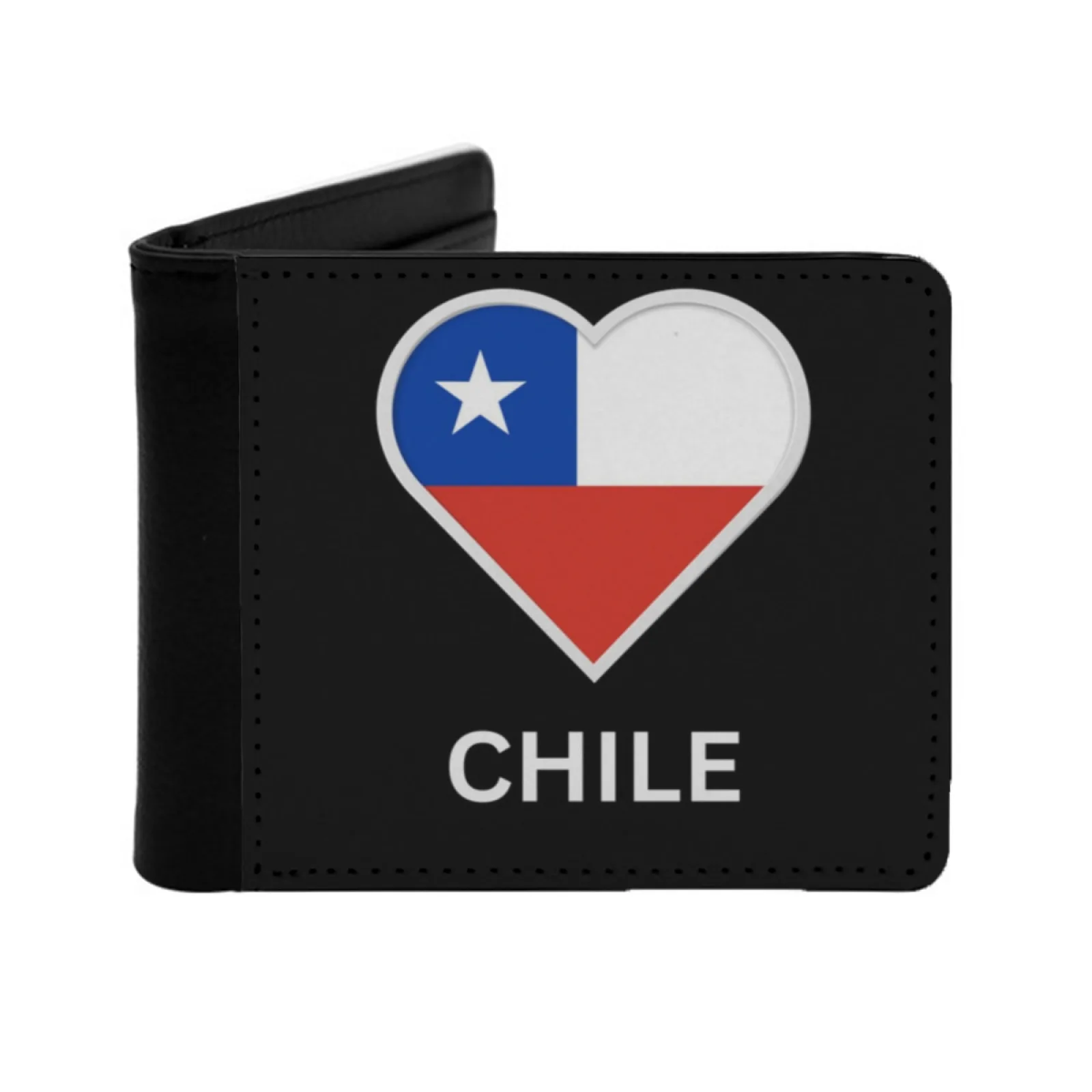 Chile Flag Design Inspired Of Pedro Pascal Shirt Men Leather Wallet Credit Card/Id Holders Inserts Money Bag Male Short Purses