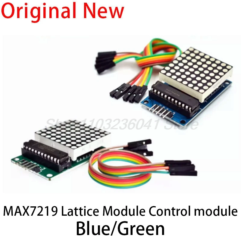 LED Display MAX7219 Dot Led Matrix Module 8*8 MCU Control Module For Arduino 5V Interface Module 8x8 Output Input Common Cathode