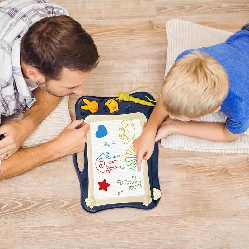 Planche à dessin magnétique pour enfants, planche à gribouiller effaçable, bloc à dessin, jouets d'apprentissage et éducatifs pour 1 2 3 ans