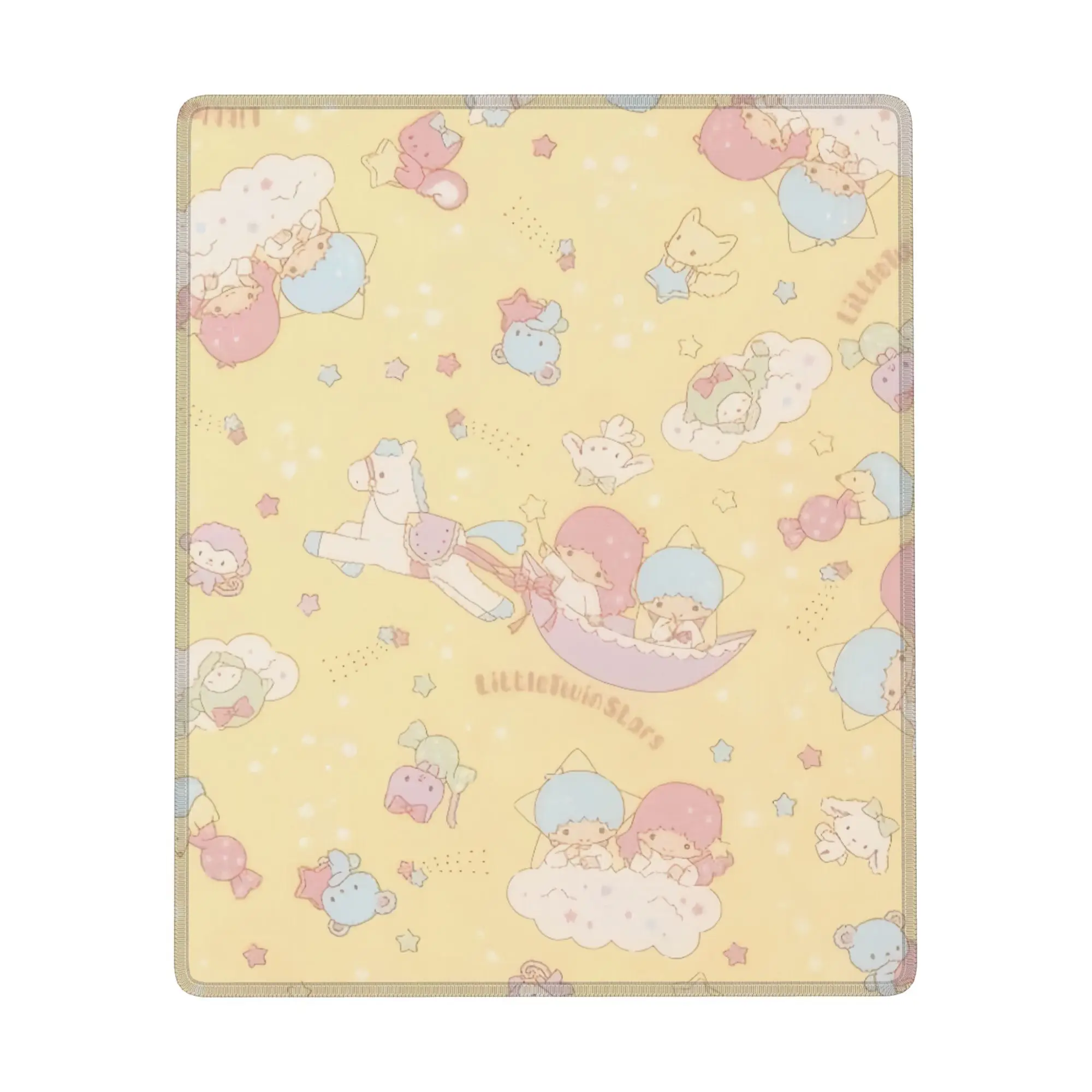 

kiki and lala rubber mouse pad Non-Slip Desktop Leather Waterproof Anti-Scratch Easy To Clean Mat For PC Laptop Desktop