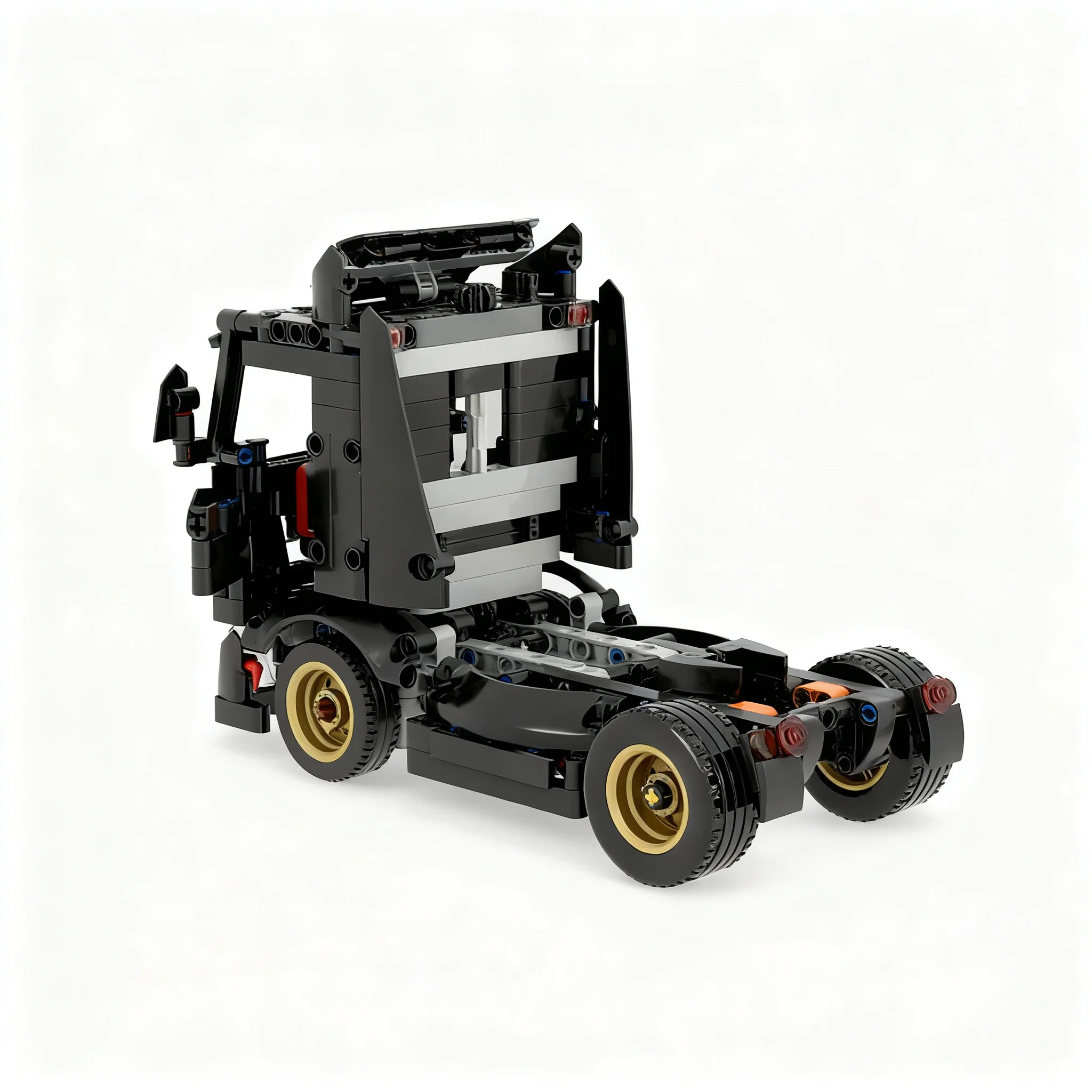 436pcs MOC Semitrailer Truck – Fordes GT40 MKII Alternate Build Technical Model Building Blocks Toy Construction Christmas Gift