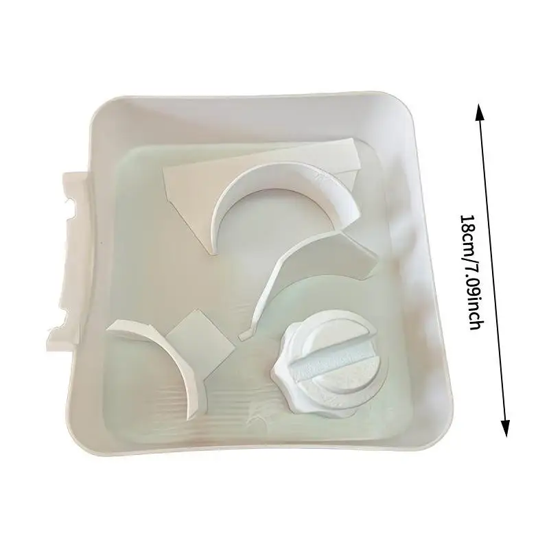 Washing Machine Drainage Tray 3D Printing Drain Funnel Drip Tray For Cleaning Lint Filters Water Catch Tray Stops Floor Spills