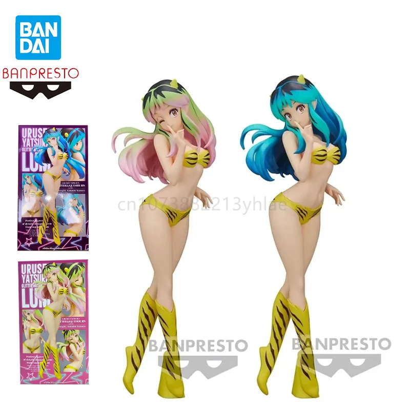 In Stock Bandai Banpresto Glitter & Glamours Urusei Yatsura Lum Original Anime Figures Model Decorative Ornaments Birthday Gift