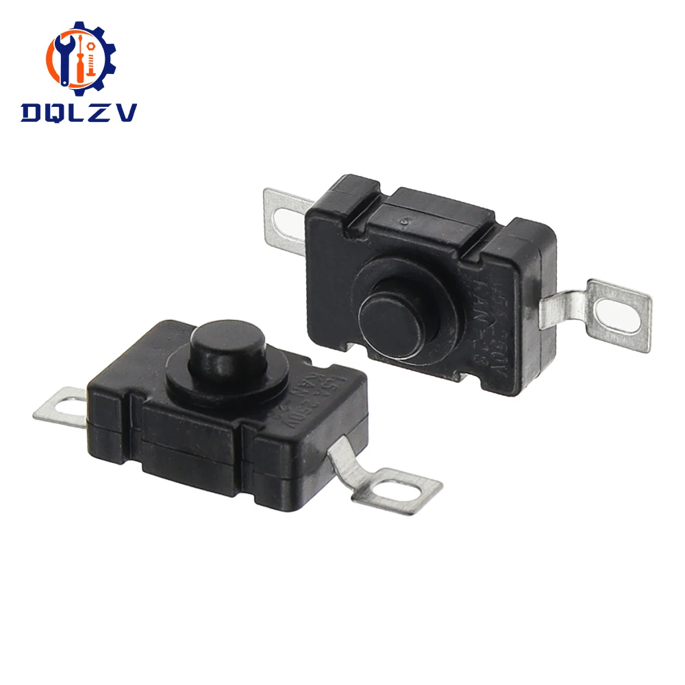 KAN-28 1.5A250V Flashlight Switches Self Locking SMD Type 18X12MM Push Button Switches 1812-28A