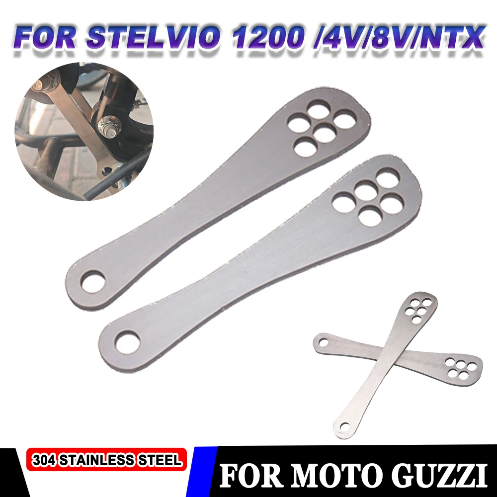 For MOTO GUZZI Stelvio 1200 NTX 4V 8V 1200NTX Motorcycle Rear Suspension Shock Absorber Cushion Drop Lowering Rising Links