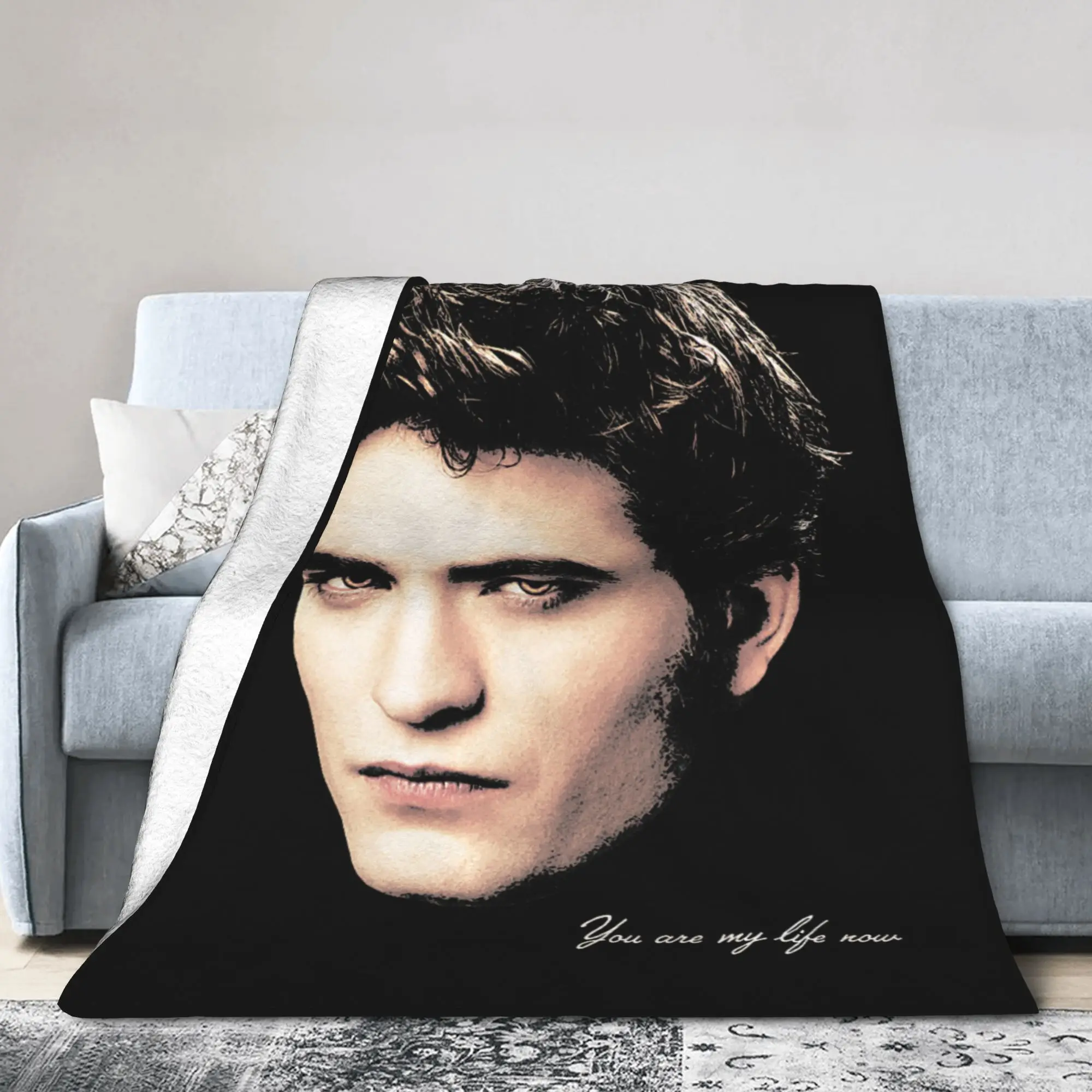 Twilights Vampire Edward Cullen Blankets Romance Movie Bedding Throw Blanket Rug Piece Portable Airplane Travel Multifunction