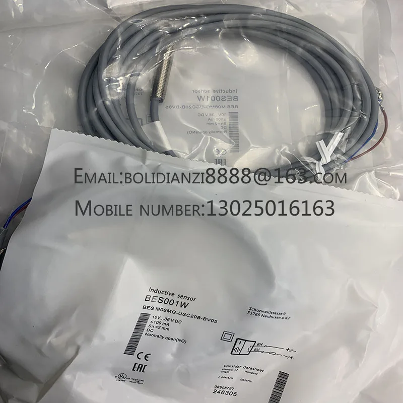 Sensor de interruptor de proximidad, BES001W, BES, M08MG-USC20B-BV05, nuevo