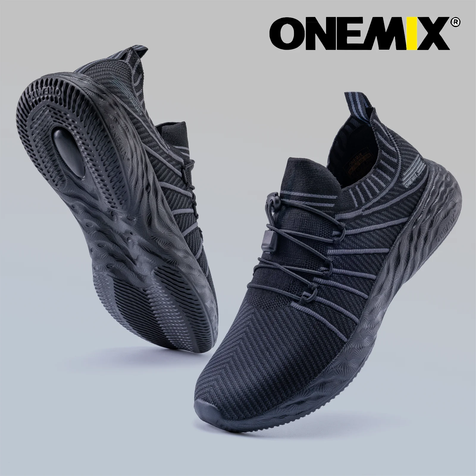 

ONEMIX Outdoor running shoes light breathable cushions non slip light shock absorption sports shoes waterproof sports shoes
