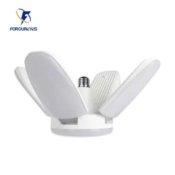 2025 60W Foldable Fan Blade LED Pendant Lights No Flicker B22 E27 LED Bulb 220V 360 Degrees Angle Adjustable Ceiling Lamp