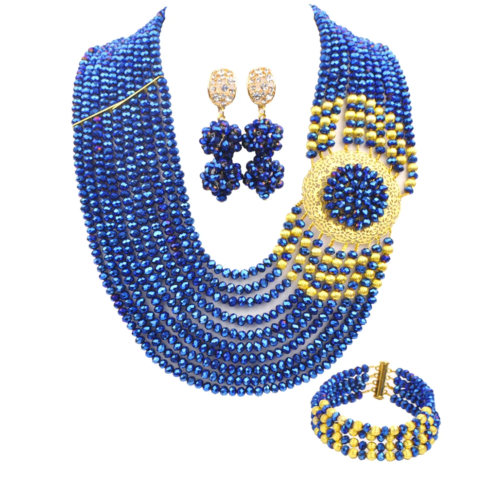 Crystal Jewelry Wedding jewelry Collection Necklace Africa Nigeria