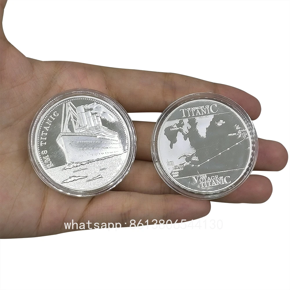 

Памятная позолоченная монета Титаник с серебряным покрытием, монета круизного корабля - коллекционный сувенирный подарок для любителей истории