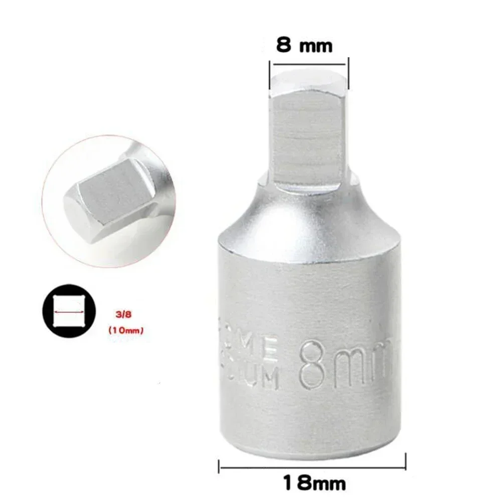 Oil Sump Drain Plug Socket Wrench 3/8 Drive Auto Repairing Gearbox Screw Wrench Household Hand Drill Power Tools Accessories