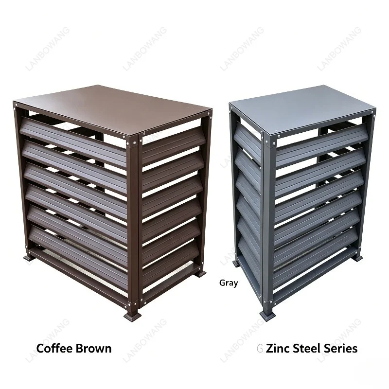 Aluminum Alloy Air Conditioner Outdoor Unit Cover, Rainproof Sunscreen Protective Shell for External Condenser Unit