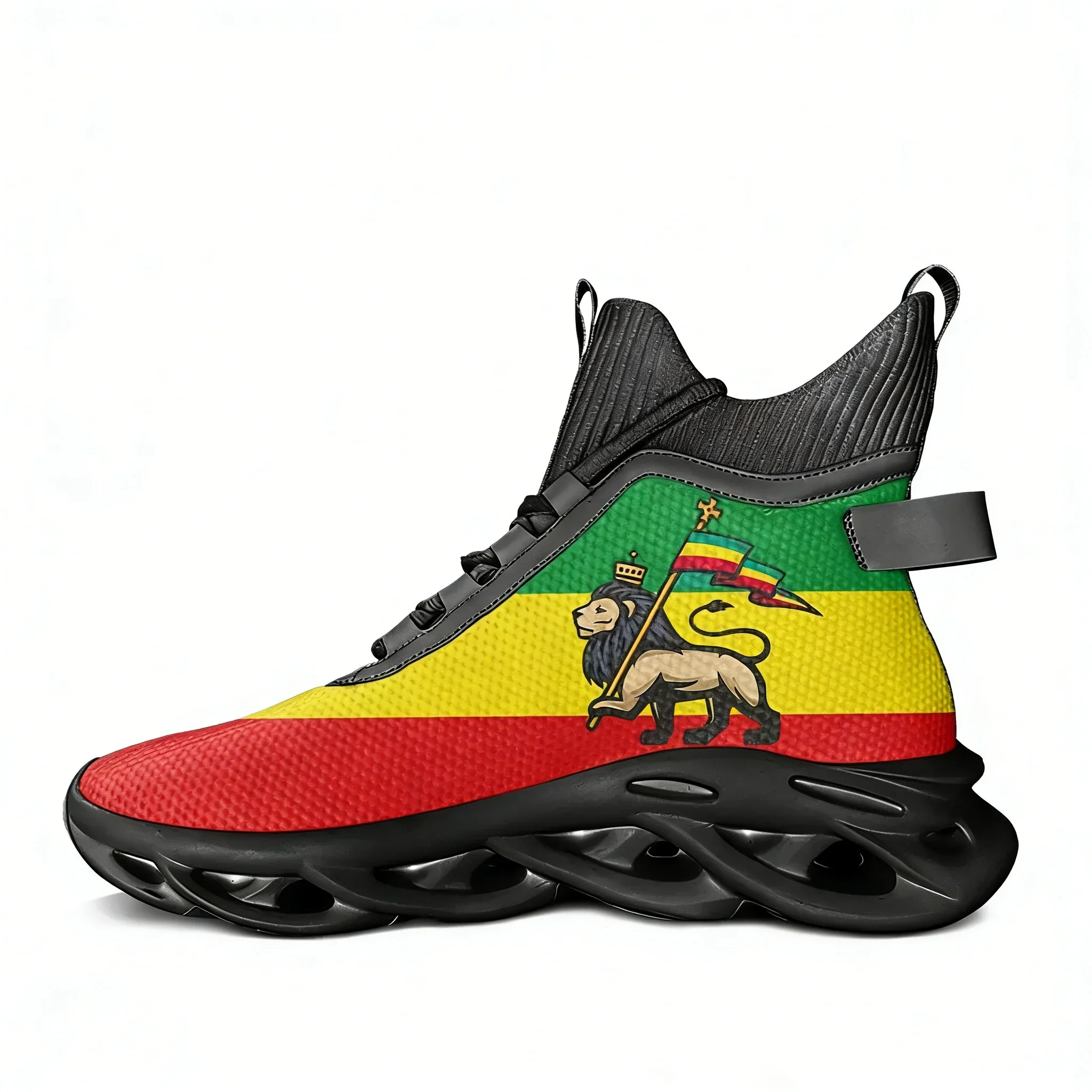 

Кроссовки Reggae Rastafari Rasta Lion Of Judah High Top Flats для мужчин, женщин и подростков, повседневные легкие кроссовки для альпинизма