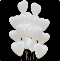 10/20/30pcs 10inch White Red Heart Shaped Latex Balloon Wedding Birthday Party Decoration Love Ball Valentines Baby Shower Globo