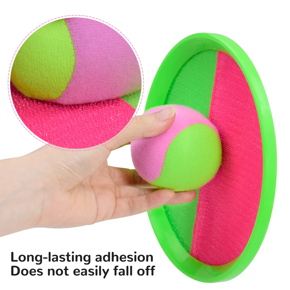 Kids Sucker Sticky Ball Toy Outdoor Sports Catch Ball Game Set Throw And Catch Parent-Child Interactive Outdoor Toys