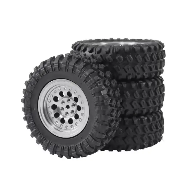 5mm Hex MN99S Rubber RC Wheels for MN98 MN82, WPL C24-1 B36 D12 C64 D74-1 Off Road Car Upgrade, High-Performance RC Tire 70mm