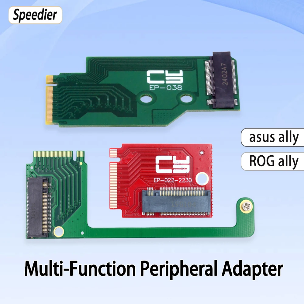 

NEW for ROG Lenovo Legion Go Handheld Ally Board Adapter Card 4T8T M.2 Modified NVME 2280 Hard Disk 90 Degrees Multi-Function