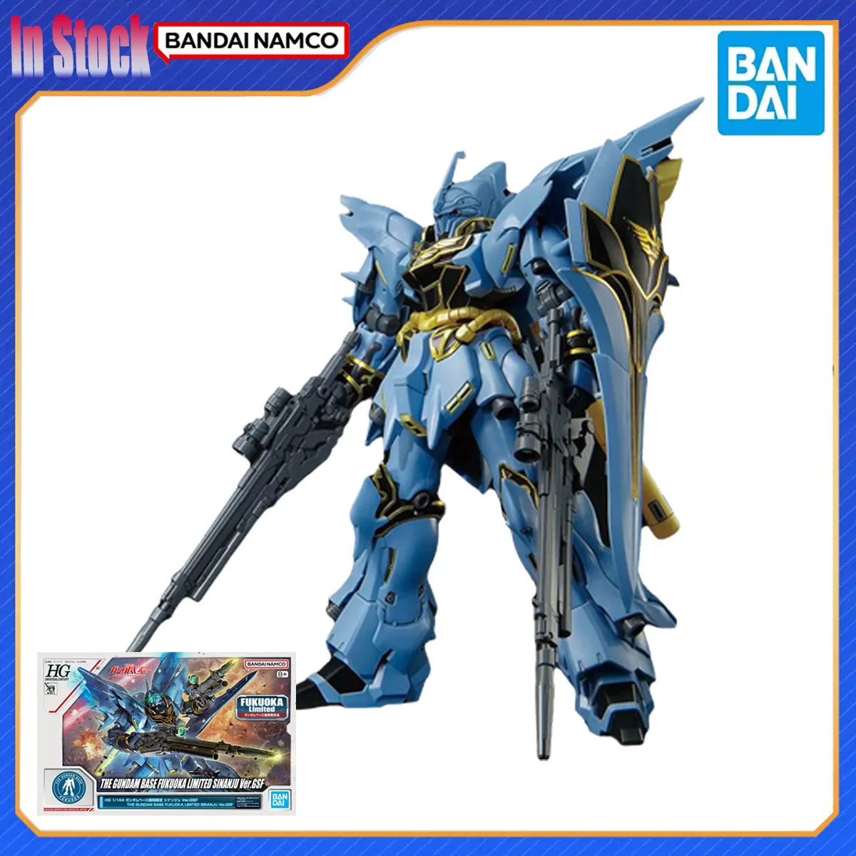 الأصلي حقيقية بانداي أنيمي HG قاعدة جاندام فوكوكا محدود SINANJU Ver.GSF عمل نموذج لجسم أطقم هدية للأطفال في الأوراق المالية