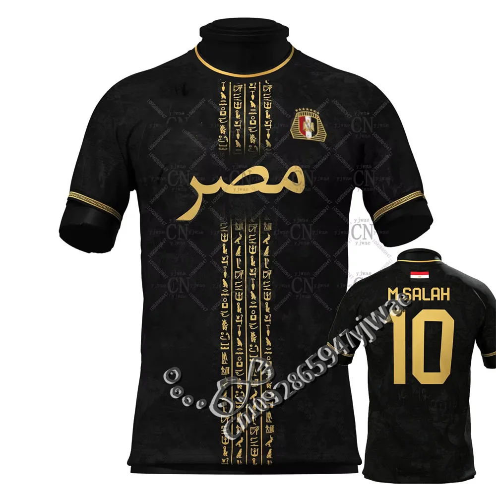 Neues Ägypten Limited Edition Fußballtrikot Sportbekleidung Kurzarm Schnelltrocknend Fitness-T-Shirt Erwachsene Kinder Grafik-T-Shirt Fußball-T-Shirt – Detail 4