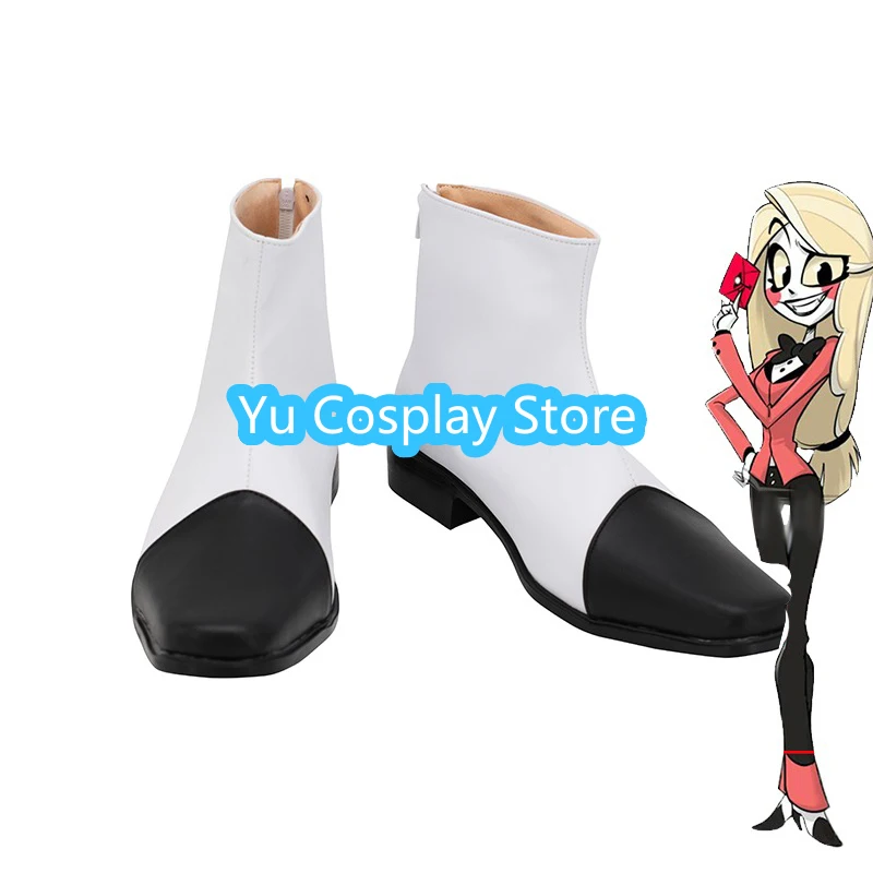 Chaussures de Cosplay de Charlie en Cuir PU, Bottes de Carnaval d'Halloween, Accessoires sur Mesure