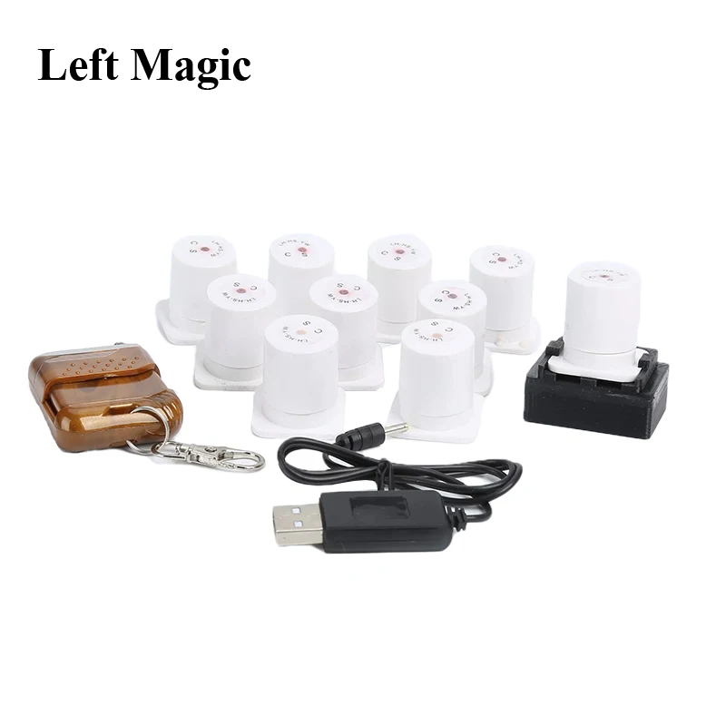Mini Smoke Machine Stage Magic Tricks Remote Control Single Revolutionary Smoke Device Electronic Spray Magician Illusion