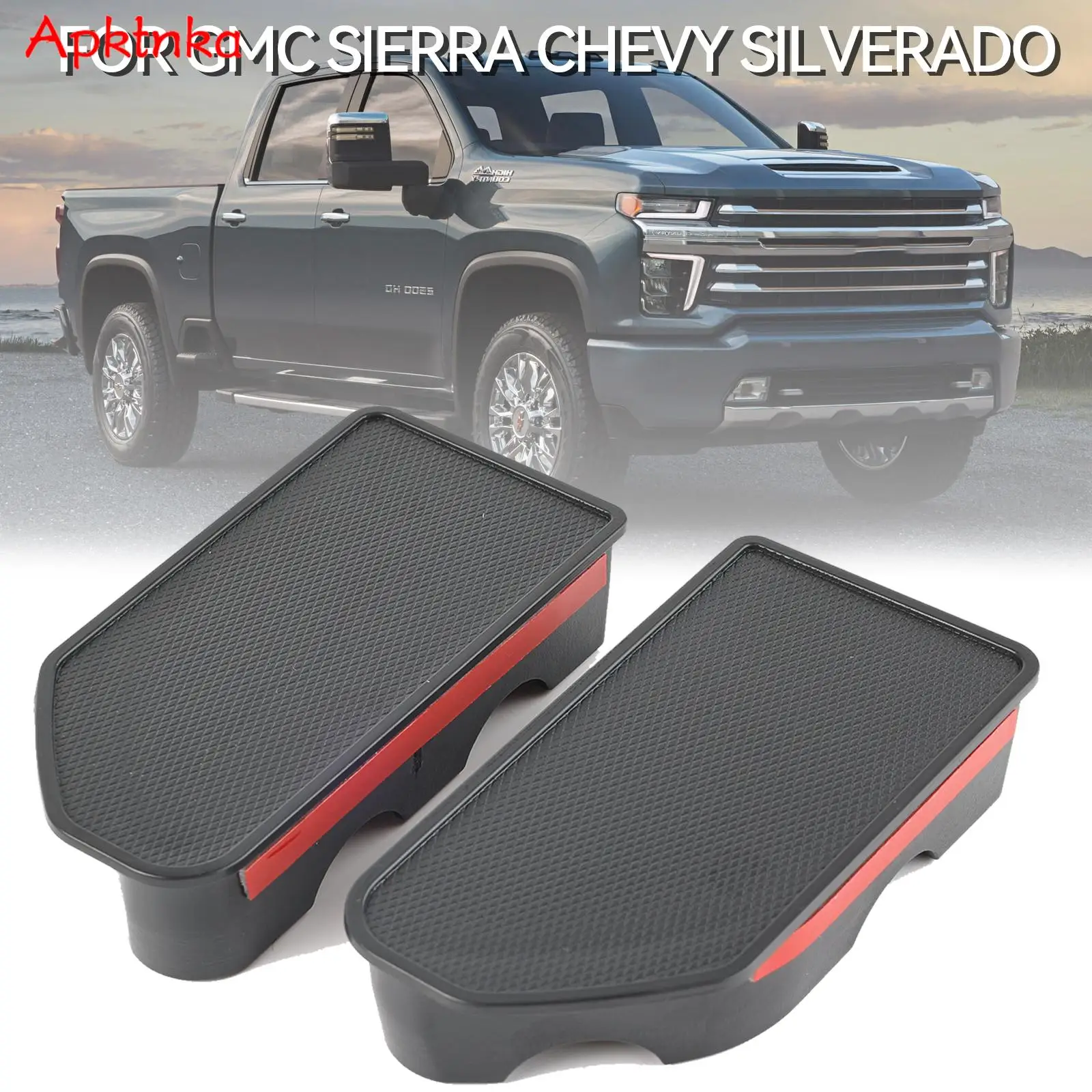 Truck Pickup Protective Bed Rail Stake Pocket Covers Hole Plugs for Chevrolet Silverado GMC Sierra 1500 2500HD 3500HD 2019-2023