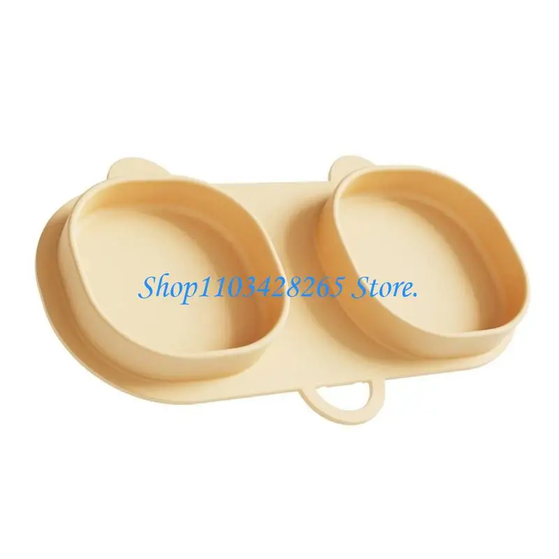 طبق قابل للطي من السيليكون غير قابل للانزلاق لتناول الطعام في الهواء الطلق للأطفال أساسي G2TE #2