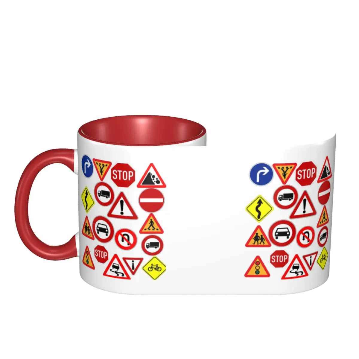 Outdoor Recreational Backbacking Road Sign Mug Ceramic Coffee Cups Tea Mugs Milk Cup Drinkware Gifts for Woman Man DIY Custom