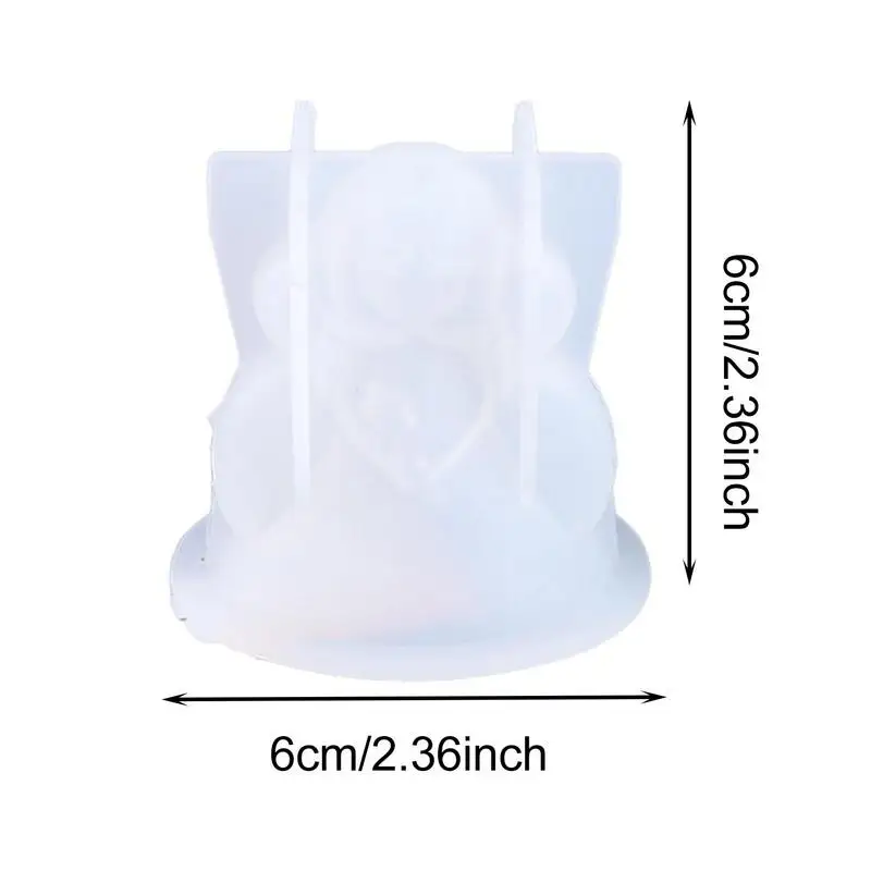 3D Angel Silicone Candle Molds Silicone Molds For Cake Decorating Cute Angel Girl Shape DIY Scented Candle Pendant Decoration image 6