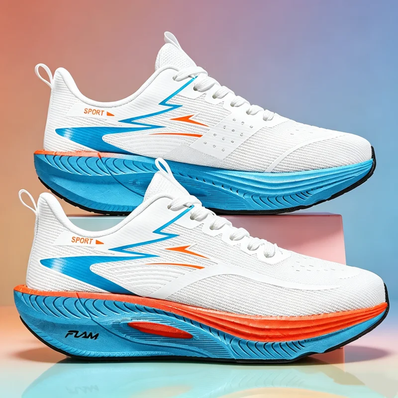 

Speciality Running Shoes Men Marathon Sports Carbon Board Breathable Ultralight Women Comfy Athletic Cushion Stability Sneakers