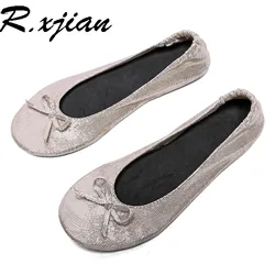 New couple ballet shoes, lightweight and soft indoor home shoes, Mary Jane flats, men's and women's wedding shoes