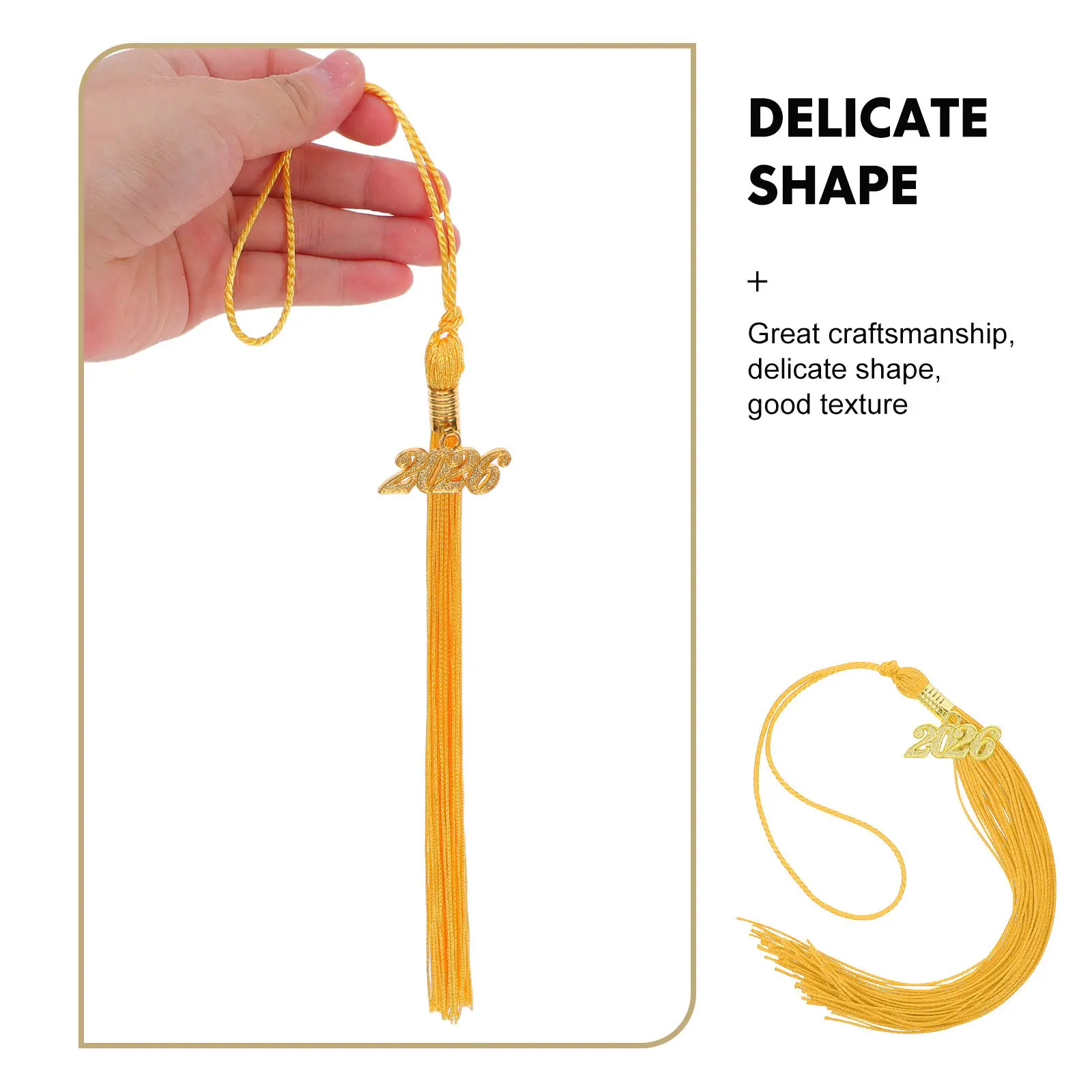 10Pcs Graduation Cap Tassel Charms 2026 Academic Ceremony Accessories Graduate Hat Decoration High School College view 2