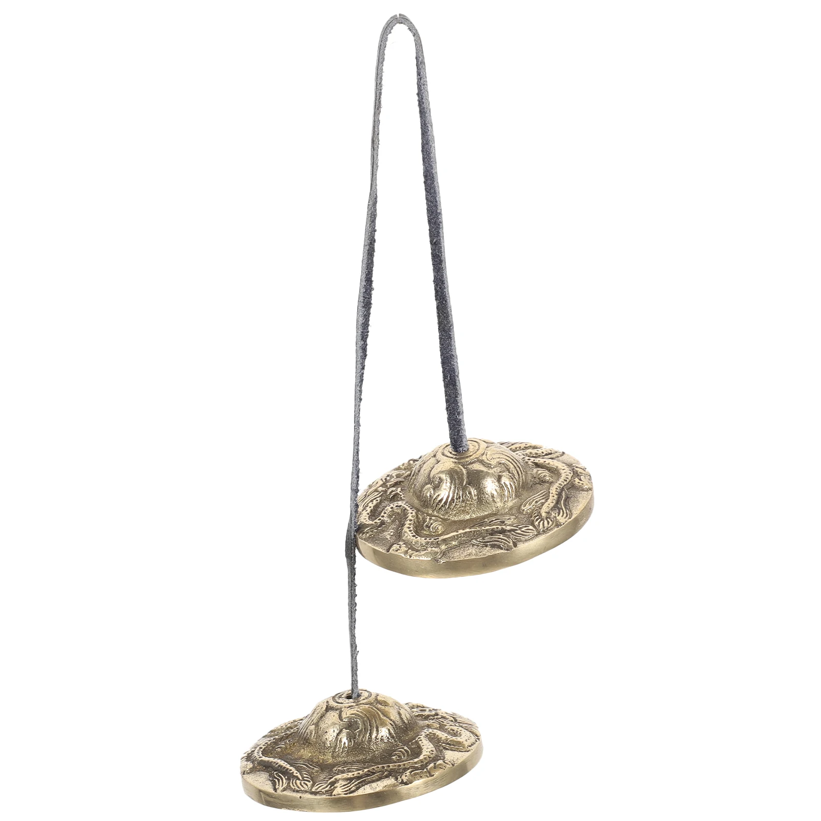 

Bronze Cymbal Handmade Rhythm Bell Vintage Toy Religious Style Percussion Yoga Music Golden Copper Instrument Cymbals Chime