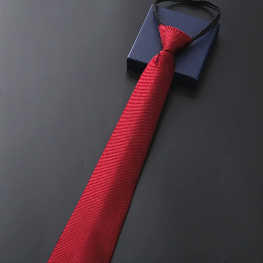 Professionelle Herren-Krawatte mit Reißverschluss, 8 cm, für Business, formelle Anlässe, Arbeit, Mode, Herren-Krawatte für Meetings, Hochzeiten, Alltag. – Detail 10