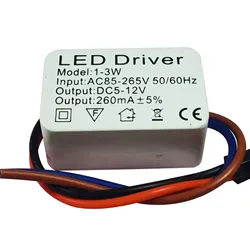 LED Driver 1-3W,3-5W,4-7W,8-12W,12-18W corrente constante Adaptador Lâmpada, Strip Light Transformer, LED Driver, 18-24W