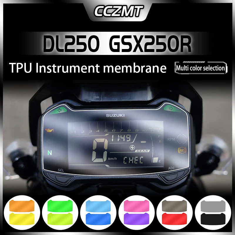 

For SUZUKI DL250 V-Strom DL 250 VStrom GSX250R GSX 250R 2017-2023 Motorcycle Accessories Cluster Scratch Protection Film Screen