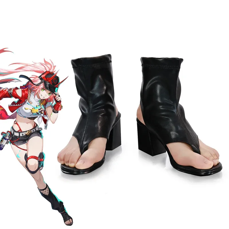 

Игровые туфли Honkai: Star Rail Rappa, ботинки для косплея, высокий каблук, вечеринка на Хэллоуин, черная искусственная кожа, реквизит для ролевых игр tt9]