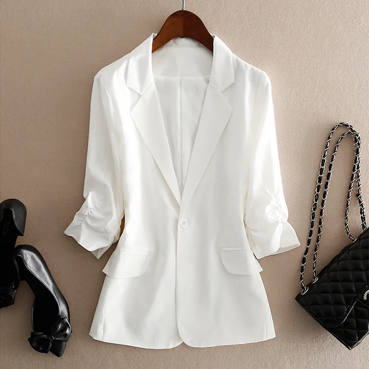 Birdsky, Women Blazer office lady outwear western suit jacket Top 18MM 100% natural mulberry silk 3 solid colors, S-538