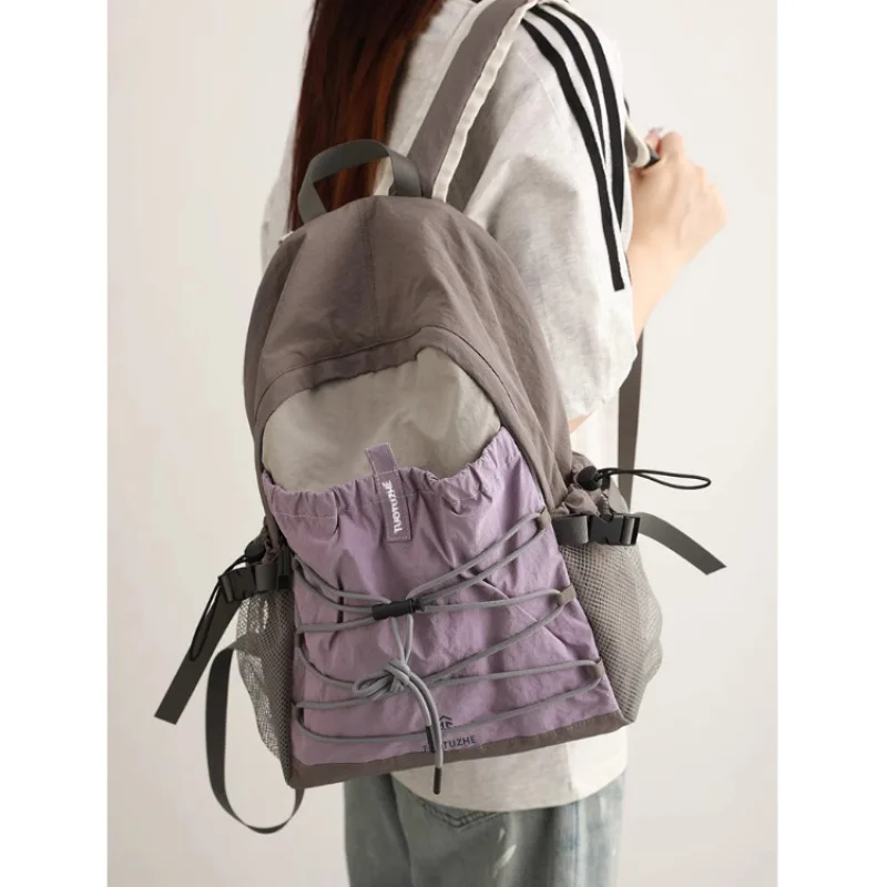 

Travel Backpack Woman Everyday New Men'S Airplane Fashion College School Mountaineering Short Trip Lightweight Small Bag