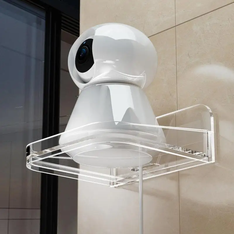 Camera Shelf Wall Mount Security Camera Bracket Wall Mount Shelf Clear Floating Shelves Clear Shelves For Wall No Drilling For