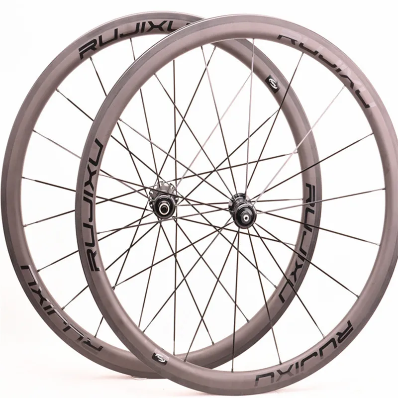 RUJIXU-Carbon Road Bike Wheel Set, 700C Rims Brake, 38mm, 50mm