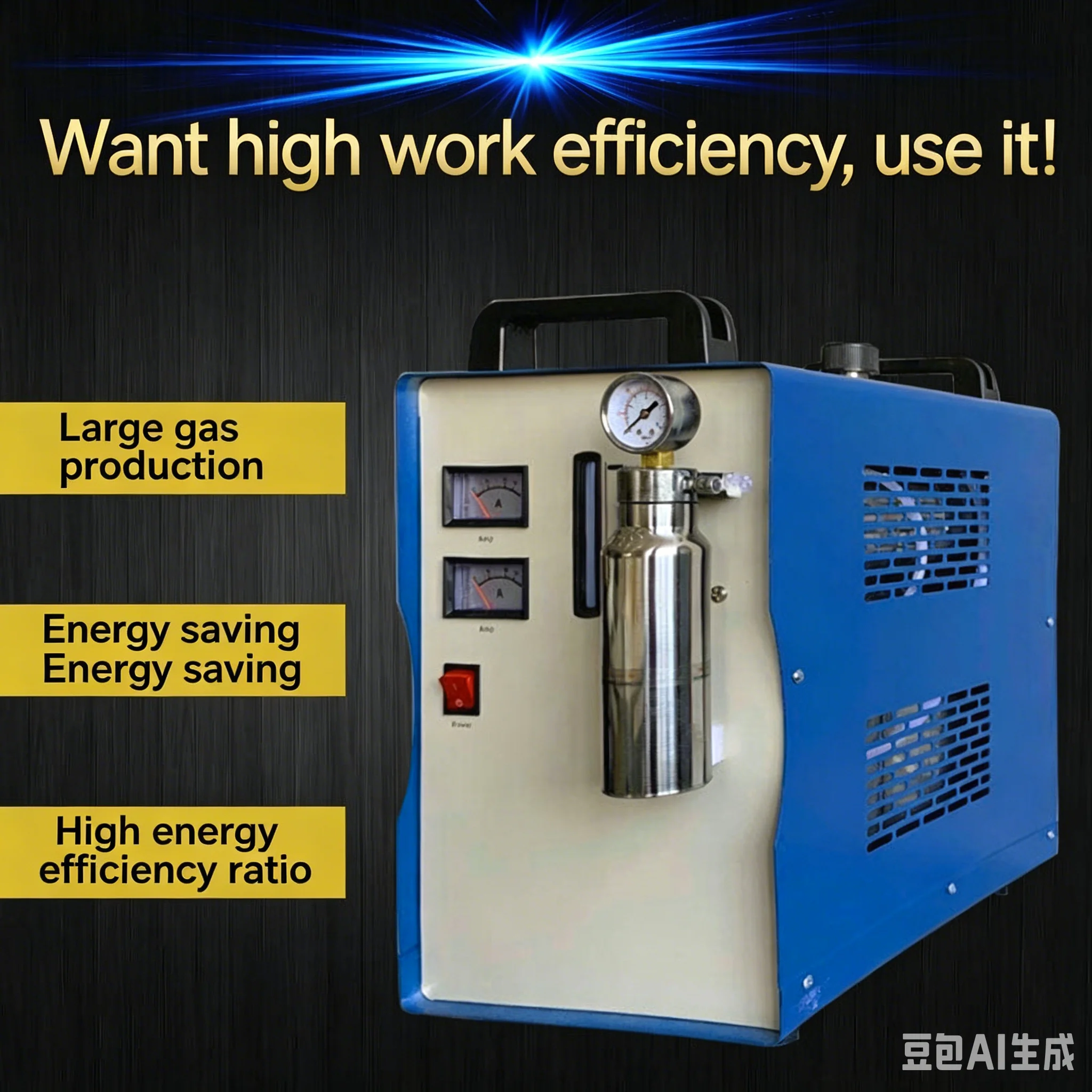 

Industrial Oxy-hydrogen Flame Polishing Machine Water Electrolysis Welding Generator Portable Acrylic Organic Glass Crystal Word