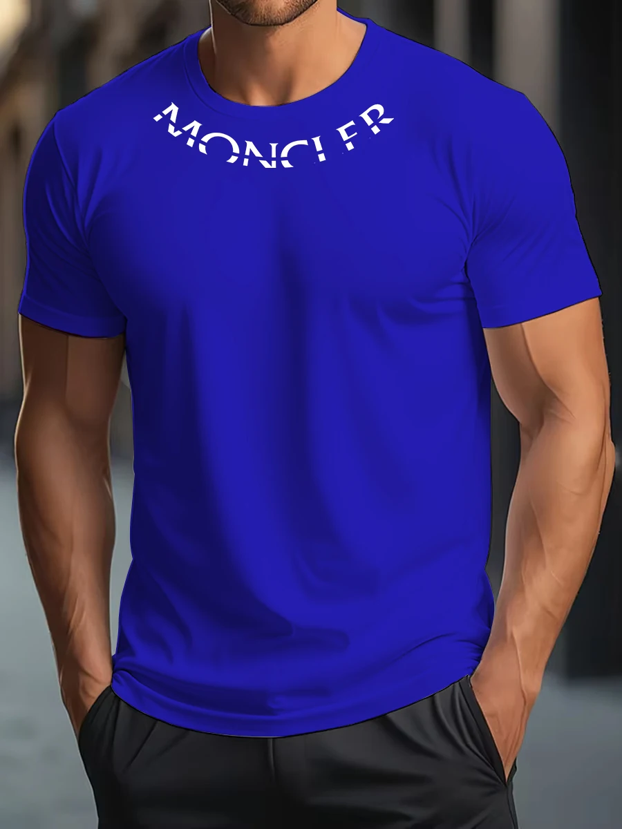 High Quality Oversized Luxury Brand 100% Cotton Print Tees Summer Harajuku For Men's/Women's Short Sleeve T-shirt image 4