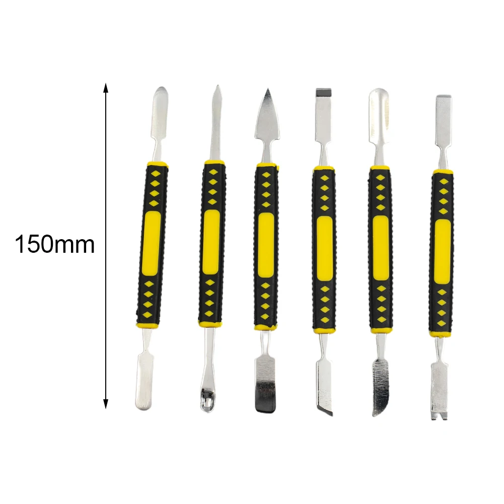 Handy Pry Remover Set, 6pcs Metal Crowbar for Phones, Watches Excellent Opening and Closing, Strong Practicability