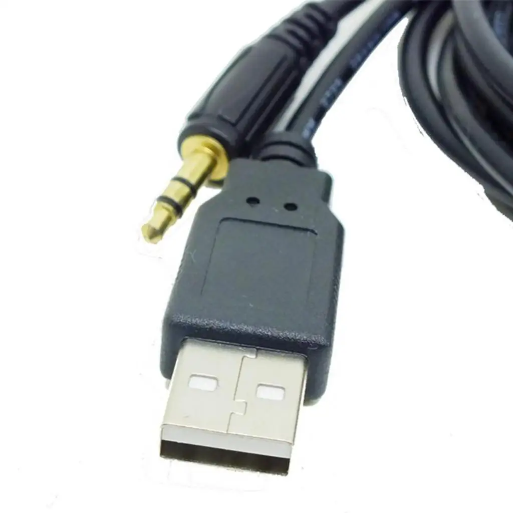 Car Aux USB Adapter Flush Mount Panel USB AUX Audio Cable for Vehicles with Stereo Installation Needs