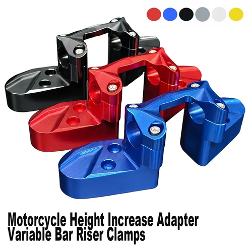 Imagen 1 del producto Adaptador Universal de aumento de altura para motocicleta, abrazadera elevadora de barra Variable para Pulsar NS200 BMW Honda KTM Yamaha Pit Dirt, 22/28mm