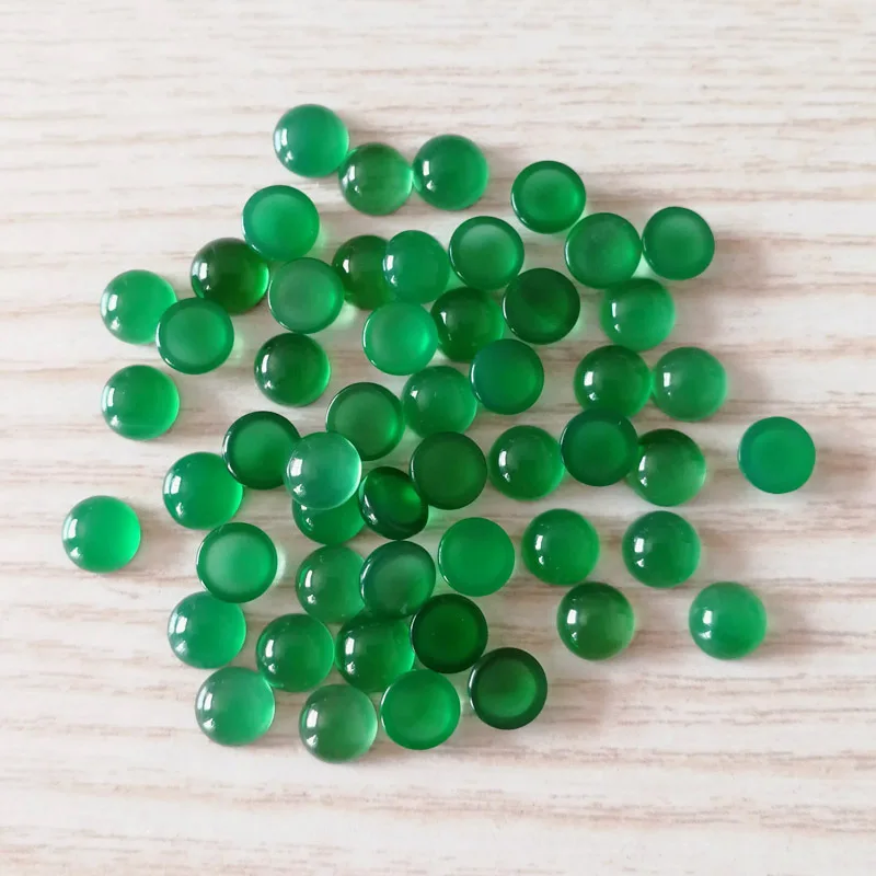 ขายส่งแหวนพลอยคาร์เนเลี่ยนสีเขียว20ชิ้นสำหรับทำเครื่องประดับลูกปัดหินอาเกตอัญมณี6มม. 8มม. 10มม. 12มม. 14มม. 16มม.